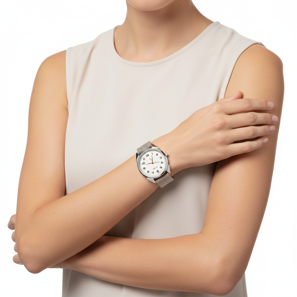 Ossel Silver White Mesh