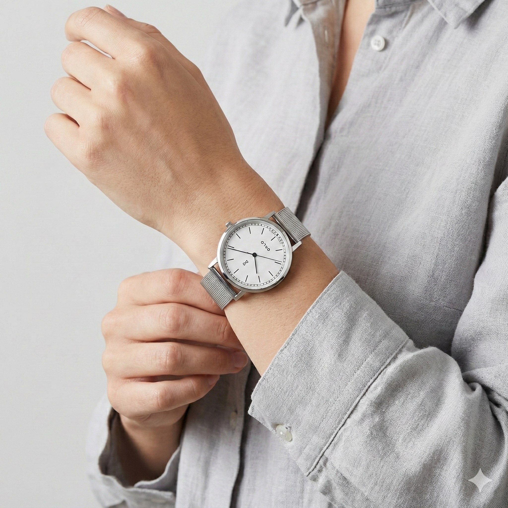 Copenhagen Silver White Mesh