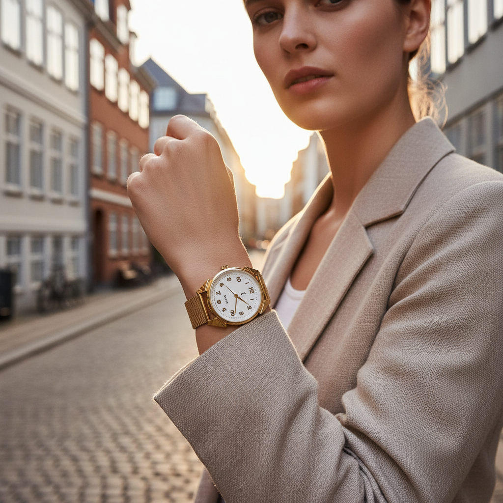 Ossel Gold White Mesh